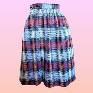 Vintage southwestern plaid skirt